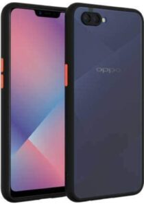 Smoke Cover for  Oppo  A3s, Realme C1 Translucent shockproof Smoke back cover Smooth rubberized Case Cover For Oppo  A3s , Realme C1.