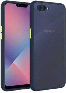Smoke Cover for Oppo A3s, Realme C1 Translucent shockproof Smoke back cover Smooth rubberized Case Cover For Oppo A3s , Realme C1.