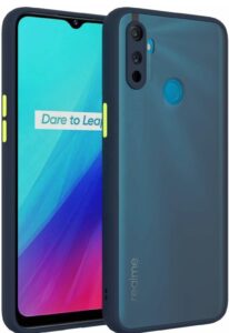 Smoke Cover for Realme Narzo 10 A , 20 A Translucent shockproof Smoke back cover Smooth rubberized Case Cover For Realme Narzo 10A, 20A .