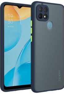 Smoke Cover for OPPO A15, A15s Translucent shockproof Smoke back cover Smooth rubberized Case Cover For  OPPO A15, A15s.