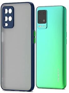 Smoke Cover for OPPO A54 Translucent shockproof Smoke back cover Smooth rubberized Case Cover For  OPPO A54.