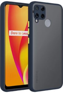 Smoke Cover for Realme C12 , C15 Translucent shockproof Smoke back cover Smooth rubberized Case Cover For Realme C12 ,C15.