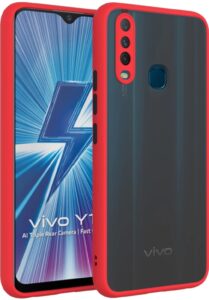 Smoke Cover for VIVO Y12, Y15, Y17 Translucent shockproof Smoke back cover Smooth rubberized Case Cover For VIVO Y12, Y15, Y17.