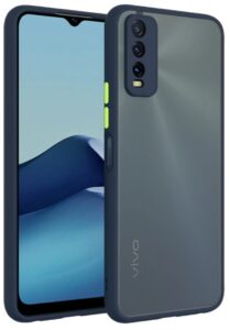 Smoke Cover for VIVO Y20, Y20i, Y20s, Y12s Translucent shockproof Smoke back cover Smooth rubberized Case Cover For VIVO Y20, Y20i, Y20s, Y12s.