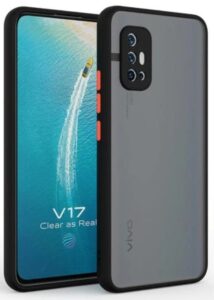 Smoke Cover for VIVO V17 Translucent shockproof Smoke back cover Smooth rubberized Case Cover For VIVO V17 .