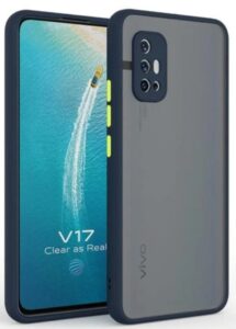 Smoke Cover for VIVO V17 Translucent shockproof Smoke back cover Smooth rubberized Case Cover For VIVO V17 .