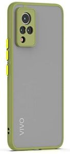 Smoke Cover for VIVO V21  Translucent shockproof Smoke back cover Smooth rubberized Case Cover For VIVO V21 .