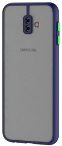 Smoke Cover for Samsung Galaxy J6+ Translucent shockproof Smoke back cover Smooth rubberized Case Cover For Samsung Galaxy J6+.