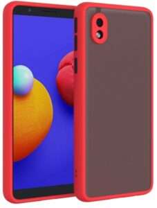 Smoke Cover for Samsung Galaxy A01Core, M01Core Translucent shockproof Smoke back cover Smooth rubberized Case Cover For Samsung Galaxy A01Core, M01Core .