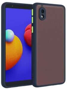 Smoke Cover for Samsung Galaxy A01Core, M01Core Translucent shockproof Smoke back cover Smooth rubberized Case Cover For Samsung Galaxy A01Core, M01Core .