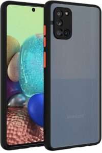 Smoke Cover for Samsung Galaxy  A31 Translucent shockproof Smoke back cover Smooth rubberized Case Cover For Samsung Galaxy A31 .
