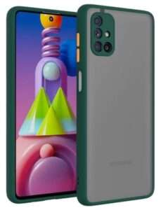 Smoke Cover for Samsung Galaxy  M31s Translucent shockproof Smoke back cover Smooth rubberized Case Cover For Samsung Galaxy M31s.