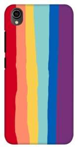 Rainbow Back Cover for VIVO Y90, Y90I Rainbow Printed Back Cover Slimfit Case Cover For  VIVO Y90, Y90I .