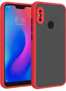 Smoke Cover for REDMI 6pro Translucent shockproof Smoke back cover Smooth rubberized Case Cover For REDMI 6pro.