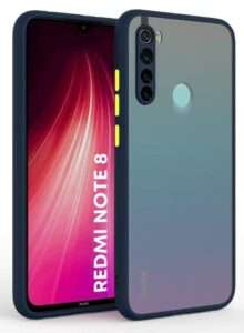 Smoke Cover for REDMI NOTE 8 Translucent shockproof Smoke back cover Smooth rubberized Case Cover For REDMI NOTE 8 .