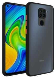 Smoke Cover for REDMI NOTE 9 Translucent shockproof Smoke back cover Smooth rubberized Case Cover For REDMI NOTE 9 .