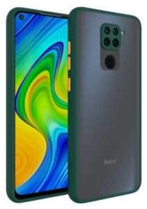 Smoke Cover for REDMI NOTE 9 Translucent shockproof Smoke back cover Smooth rubberized Case Cover For REDMI NOTE 9 .