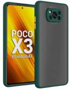 Smoke Cover for REDMI POCO X3 Translucent shockproof Smoke back cover Smooth rubberized Case Cover For REDMI POCO X3 .