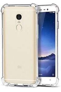 Transparent Cover for REDMI Note 5 Translucent shockproof back cover Soft Silicon Case Cover For REDMI Note 5 .