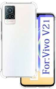 Transparent Cover for Vivo V21 Translucent shockproof back cover Soft Silicon Case Cover For Vivo V21.
