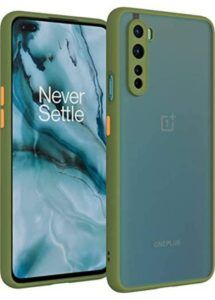 Smoke Cover for ONEPLUS Nord Translucent shockproof Smoke back cover Smooth rubberized Case Cover For 1+ Nord .