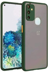 Smoke Cover for ONEPLUS Nord N10 5G Translucent shockproof Smoke back cover Smooth rubberized Case Cover For 1+ Nord N10 5G .
