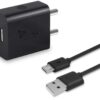 Syska WC-2A / WC-2A-BK 10 W 2 A Mobile Charger with Detachable Cable  (Black, Cable Included).
