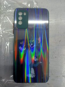 SHINING GLASS PRINTED MOBILE BACK COVER FOR REDMI . STYLISH PRINTED COVER WITH SHINING GLASS BACK COVER FOR REDMI .