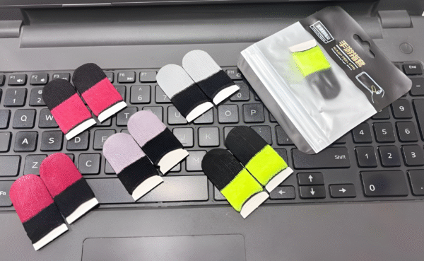 Thumb & Finger Sleeve for Mobile Game (in two colour ), Pubg, Cod, Freefire - with Black Pouch . - Image 2
