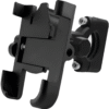 Metal CNC Bike Mount Holder Navigation 360 Degree Rotation Mirror Cradle for All Smartphones Bicycle, Motorcycle, Scooty (Black) .