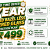 1 Year Unlimited BAZEL FREE TEMPERED GLASS Membership – ₹499 Only