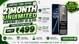1 Year Unlimited DIAMONG CURVE 3D GLASS Membership – ₹499 Only
