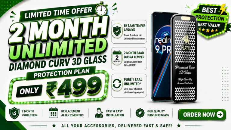 1 Year Unlimited DIAMONG CURVE 3D GLASS Membership – ₹499 Only