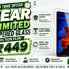 1 Year Unlimited TAB TEMPERED GLASS Membership – ₹449 Only