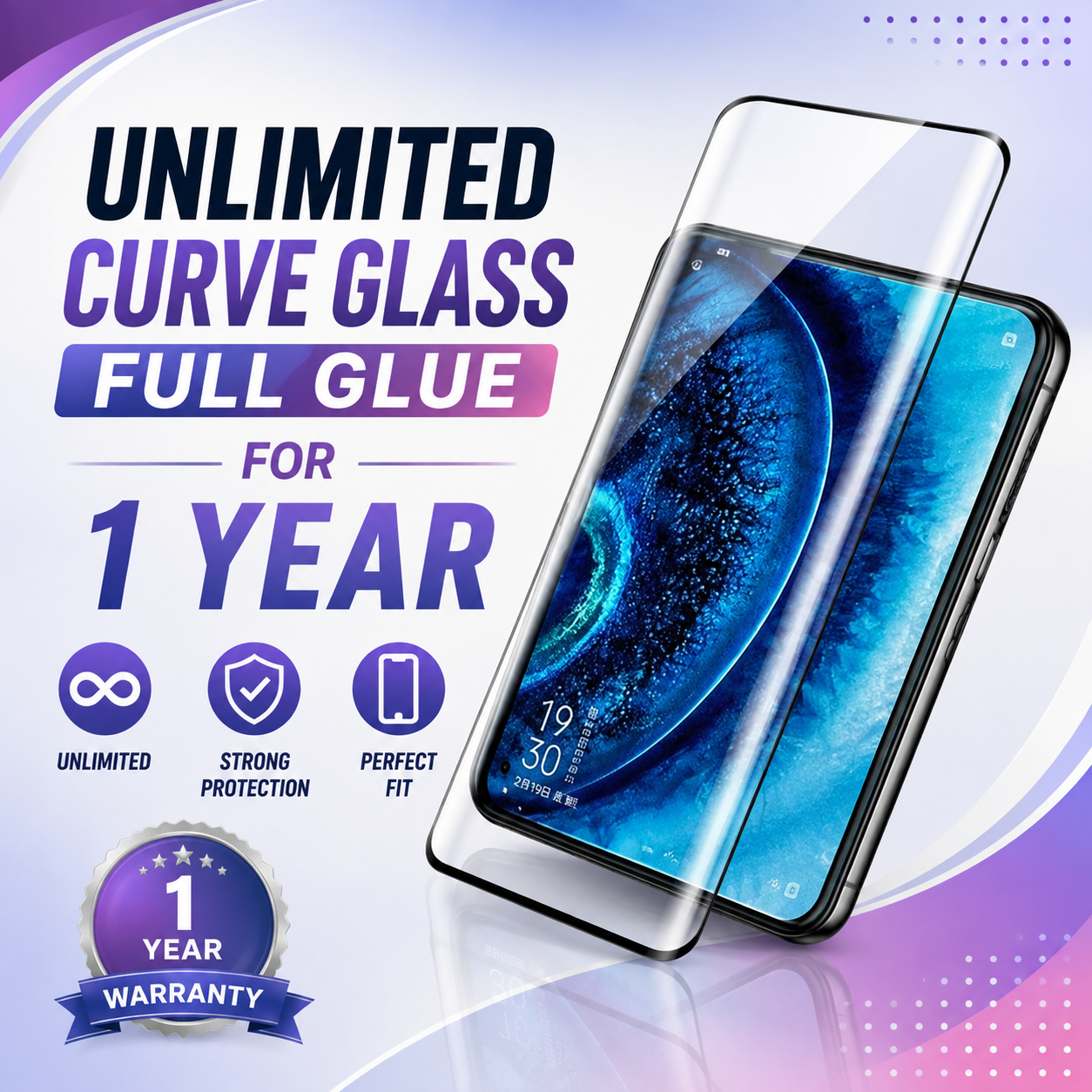 1 Year Unlimited FULL CURVE FULL GLUE GLASS Membership – ₹649 Only - Image 2