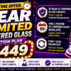 1 Year Unlimited UV FULL CURVE TEMPERED GLASS Membership – ₹449 Only